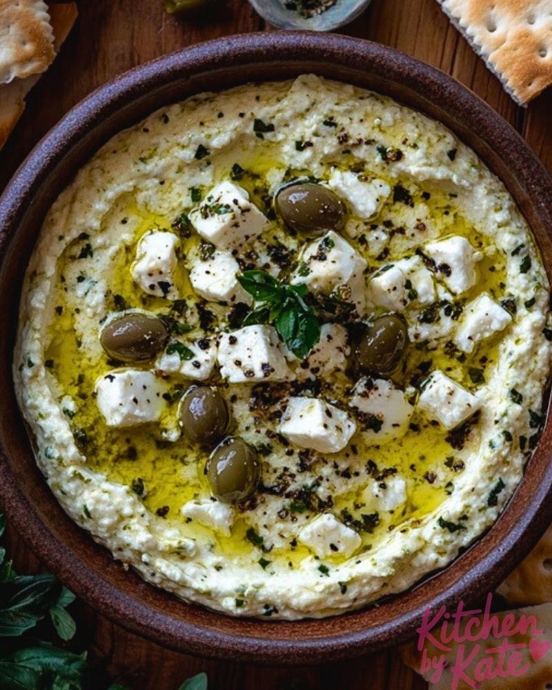Green Olive and Feta Cheese Dip Green Olive and Feta Cheese Dip