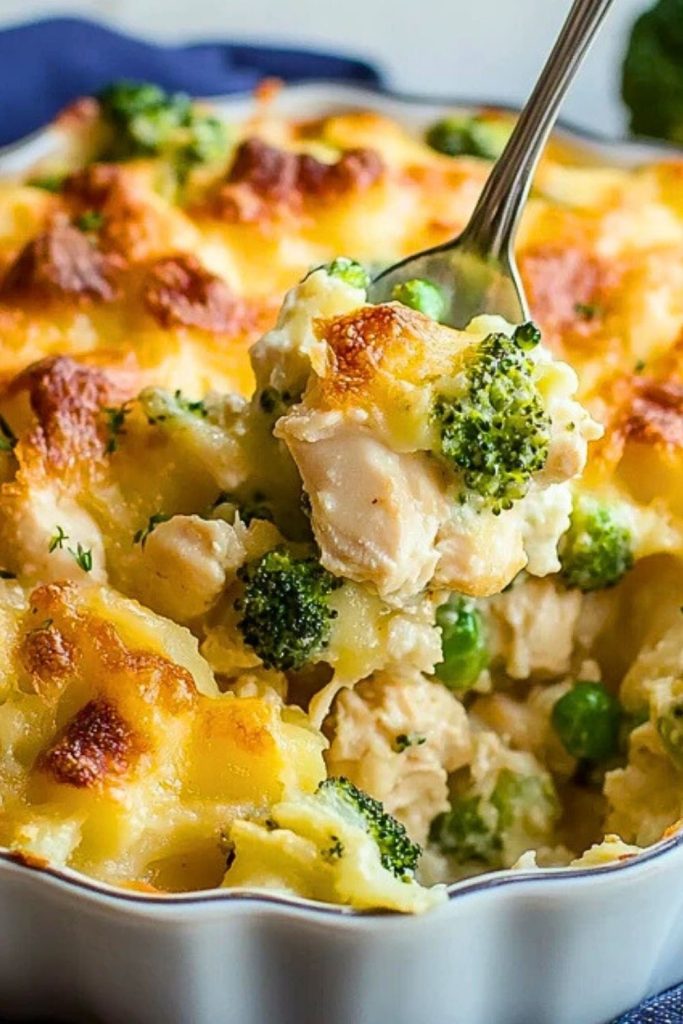 Easy Baked Potato Chicken And Broccoli Casserole Easy Baked Potato Chicken And Broccoli Casserole