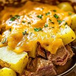 Slow Cooker Steak and Cheddar Potato Casserole Slow Cooker Steak and Cheddar Potato Casserole