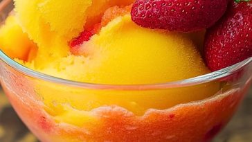 Refreshing Mango Strawberry Sorbet Recipe