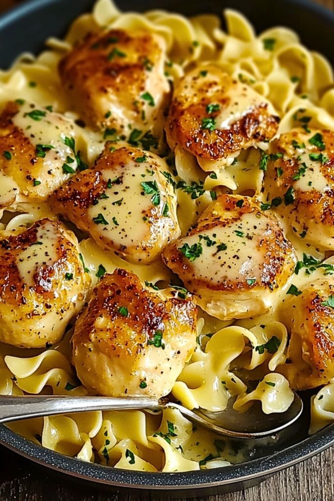 One-Pan Chicken with Buttered Noodles