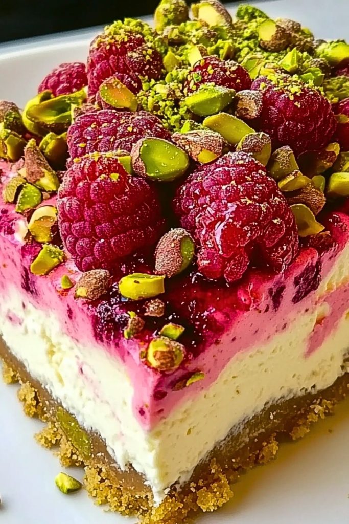 Raspberry Pistachio Cheesecake Raspberry Pistachio Cheesecake