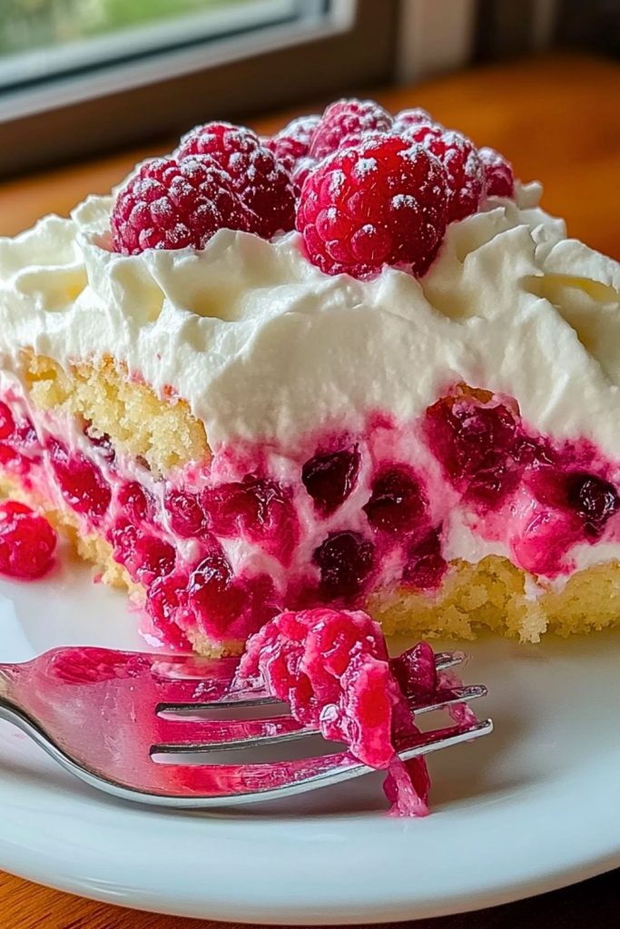 Raspberry Zinger Poke Cake Raspberry Zinger Poke Cake