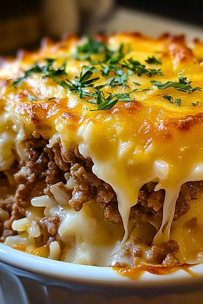 French Onion Ground Beef & Rice Casserole French Onion Ground Beef & Rice Casserole
