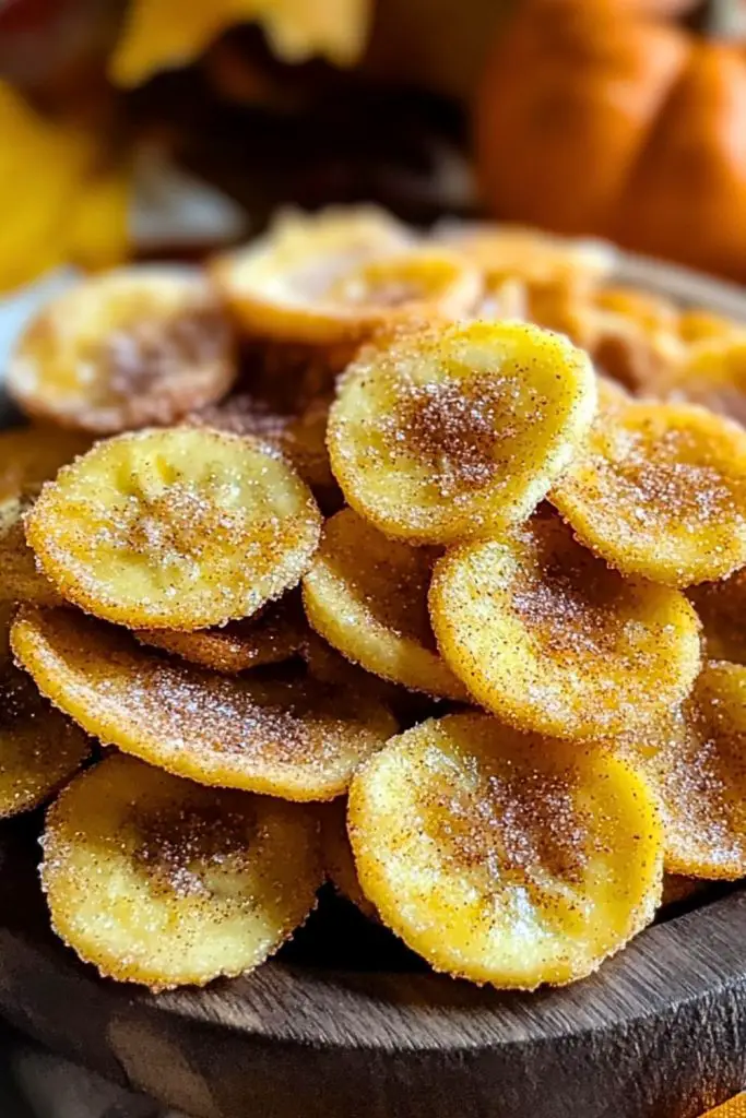 Cinnamon Sugar Air Fryer Banana Chips