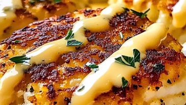 Cheddar Bay Crab Cakes with Lemon Butter Drizzle