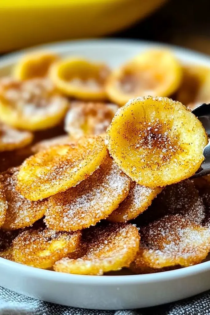 Cinnamon Sugar Air Fryer Banana Chips