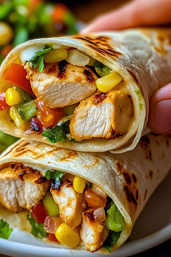 Southwest Grilled Chicken Wraps Southwest Grilled Chicken Wraps
