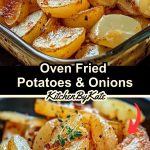 Oven Fried Potatoes & Onions
