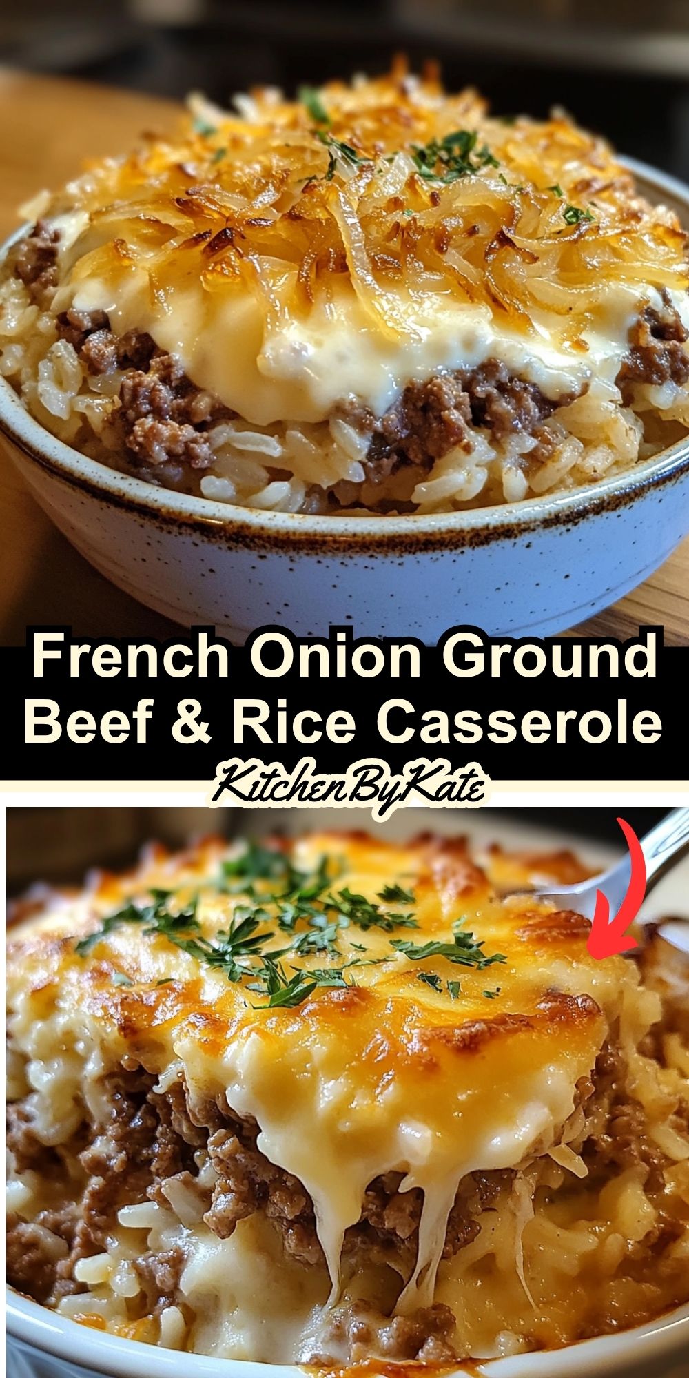 French Onion Ground Beef & Rice Casserole French Onion Ground Beef & Rice Casserole