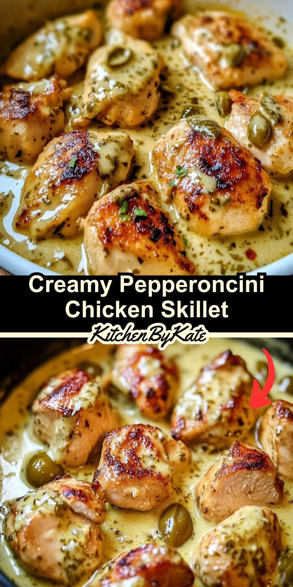 Creamy Pepperoncini Chicken Skillet Creamy Pepperoncini Chicken Skillet