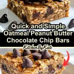 Quick and Simple Oatmeal Peanut Butter Chocolate Chip Bars