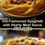 Old-Fashioned Spaghetti with Hearty Meat Sauce Recipe