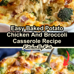 Easy Baked Potato Chicken And Broccoli Casserole