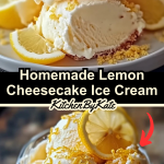 Homemade Lemon Cheesecake Ice Cream