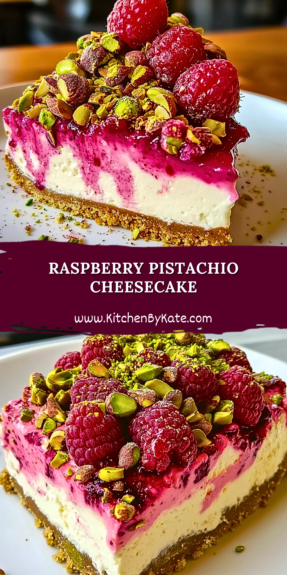 Raspberry Pistachio Cheesecake Raspberry Pistachio Cheesecake