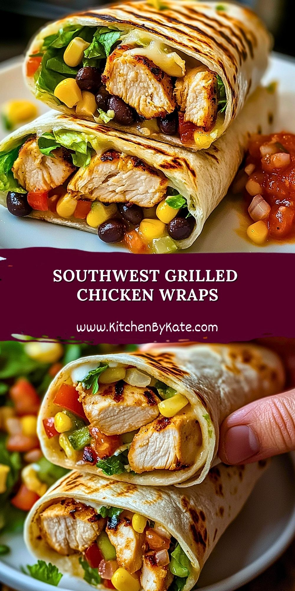 Southwest Grilled Chicken Wraps Southwest Grilled Chicken Wraps