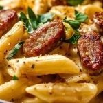 Creamy Cajun Sausage Pasta Creamy Cajun Sausage Pasta