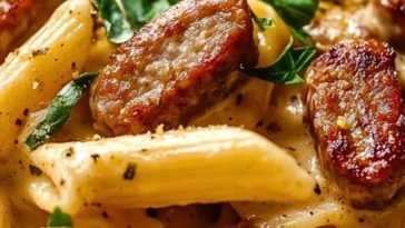 Creamy Cajun Sausage Pasta
