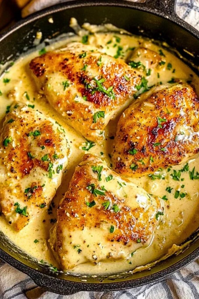 Minimal Ingredient Creamy Garlic Chicken – A Quick & Rich Delight Minimal Ingredient Creamy Garlic Chicken – A Quick & Rich Delight