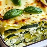 White Sauce Zucchini & Spinach Lasagna White Sauce Zucchini & Spinach Lasagna