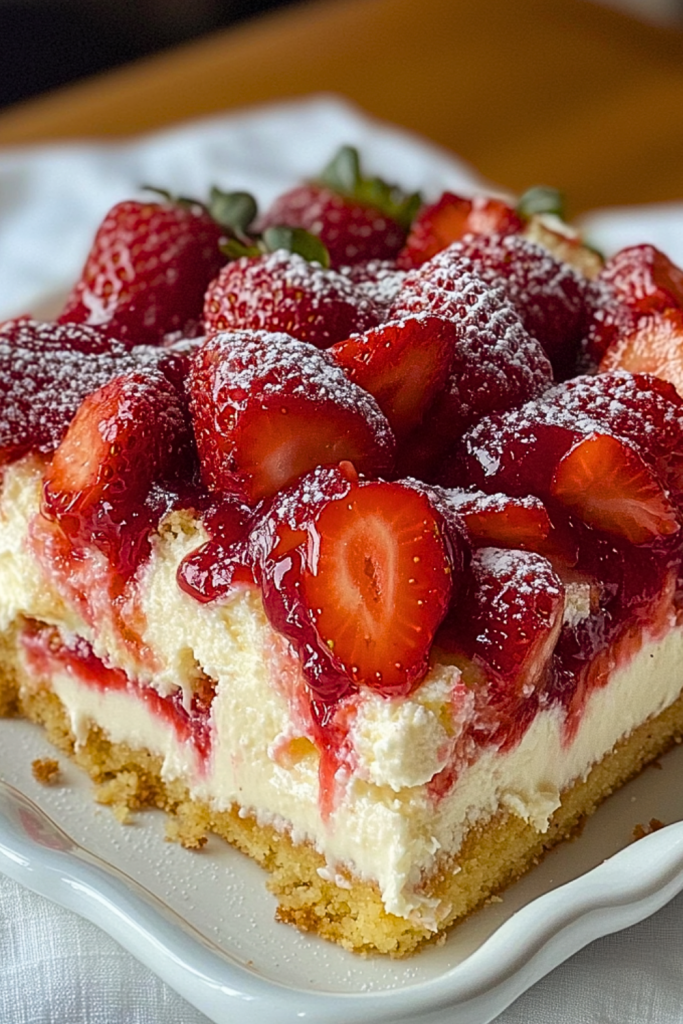 Strawberry Cheesecake Poke Cake Strawberry Cheesecake Poke Cake