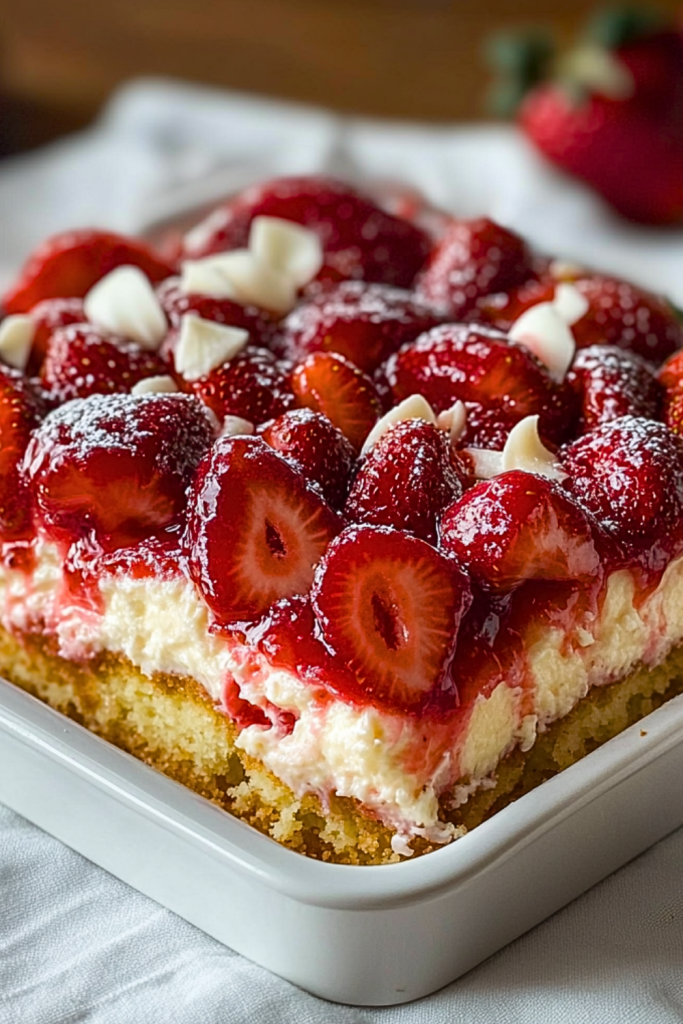 Strawberry Cheesecake Poke Cake Strawberry Cheesecake Poke Cake