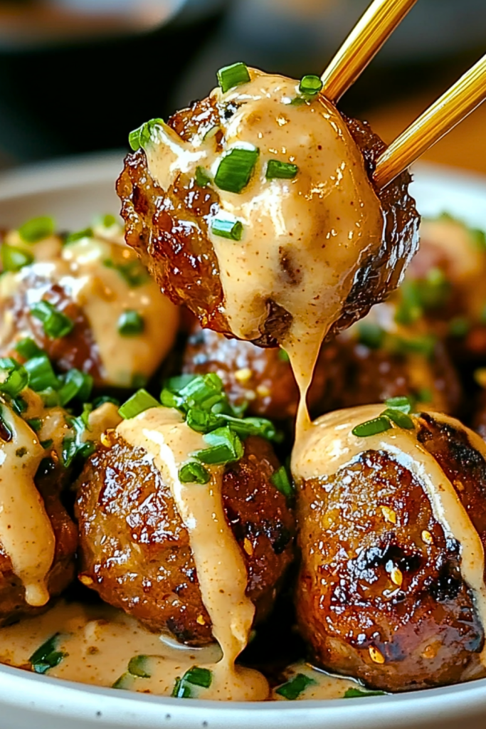 Tender Korean BBQ Meatballs with Spicy Mayo Dip Tender Korean BBQ Meatballs with Spicy Mayo Dip
