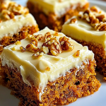 Decadent Carrot Cake Bars with Cream Cheese Frosting Decadent Carrot Cake Bars with Cream Cheese Frosting