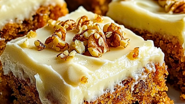 Decadent Carrot Cake Bars with Cream Cheese Frosting