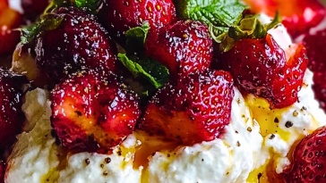Whipped Feta with Roasted Strawberries