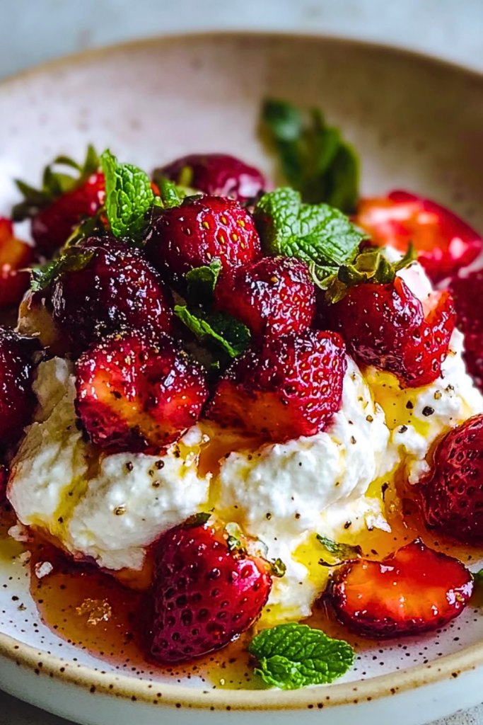 Whipped Feta with Roasted Strawberries Whipped Feta with Roasted Strawberries