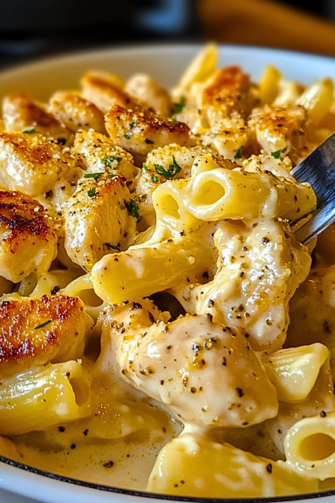 One Pot Garlic Parmesan Chicken Pasta