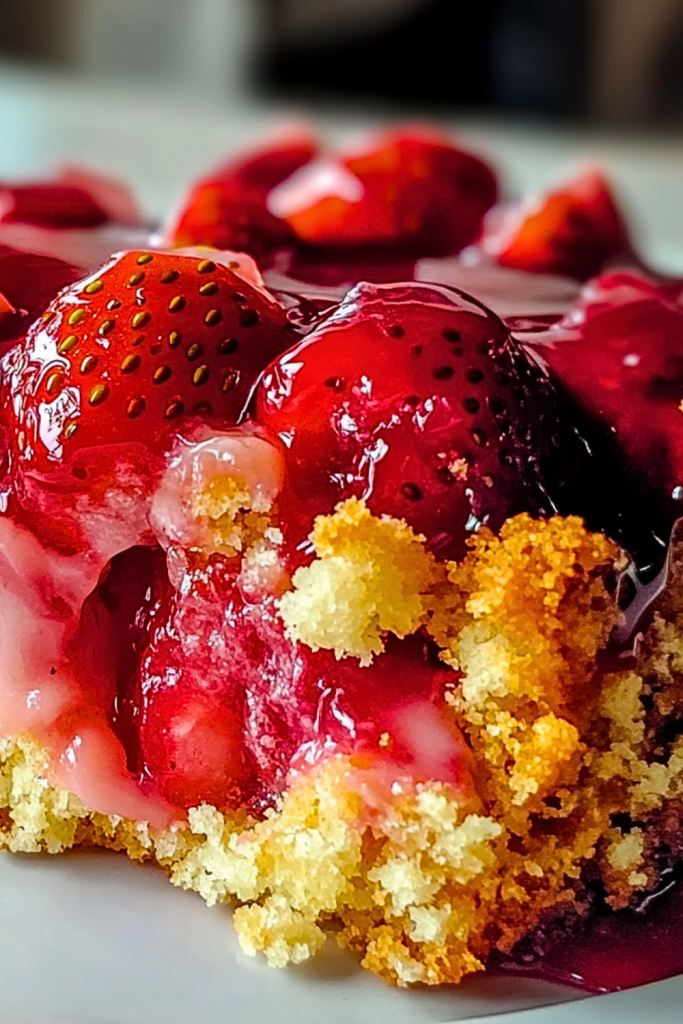 Moist Strawberry Earthquake Cake Moist Strawberry Earthquake Cake
