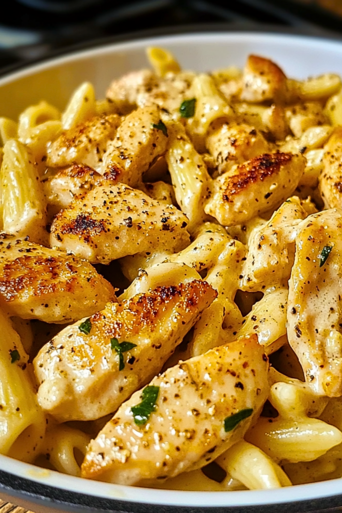 One Pot Garlic Parmesan Chicken Pasta