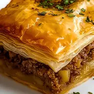 Greek Phyllo Meat Pie