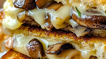 Garlic Mushroom Grilled Cheese