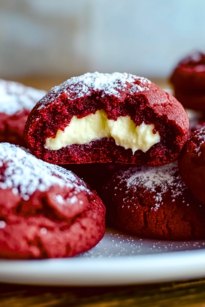 Cheesecake Stuffed Red Velvet Cookies Cheesecake Stuffed Red Velvet Cookies