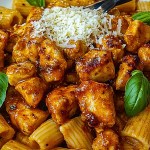 Cajun Chicken Bites with Creamy Rigatoni Cajun Chicken Bites with Creamy Rigatoni