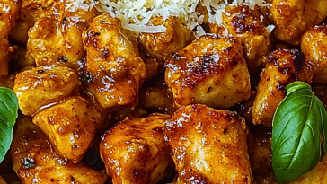Cajun Chicken Bites with Creamy Rigatoni