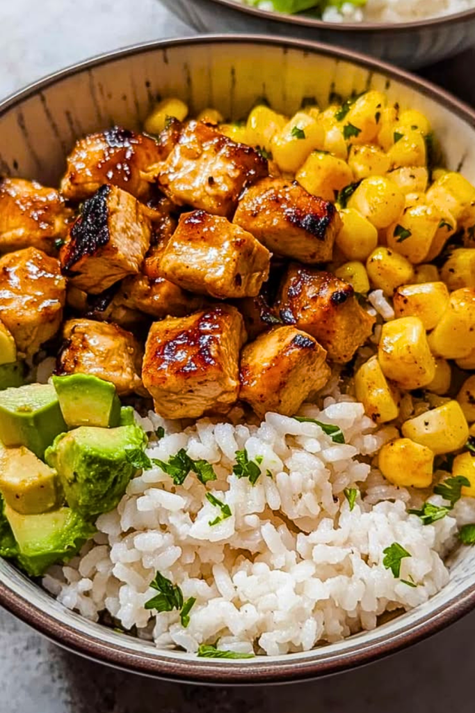 Honey Chipotle Chicken Rice Bowls Honey Chipotle Chicken Rice Bowls