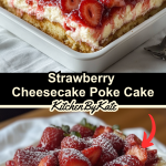 Strawberry Cheesecake Poke Cake