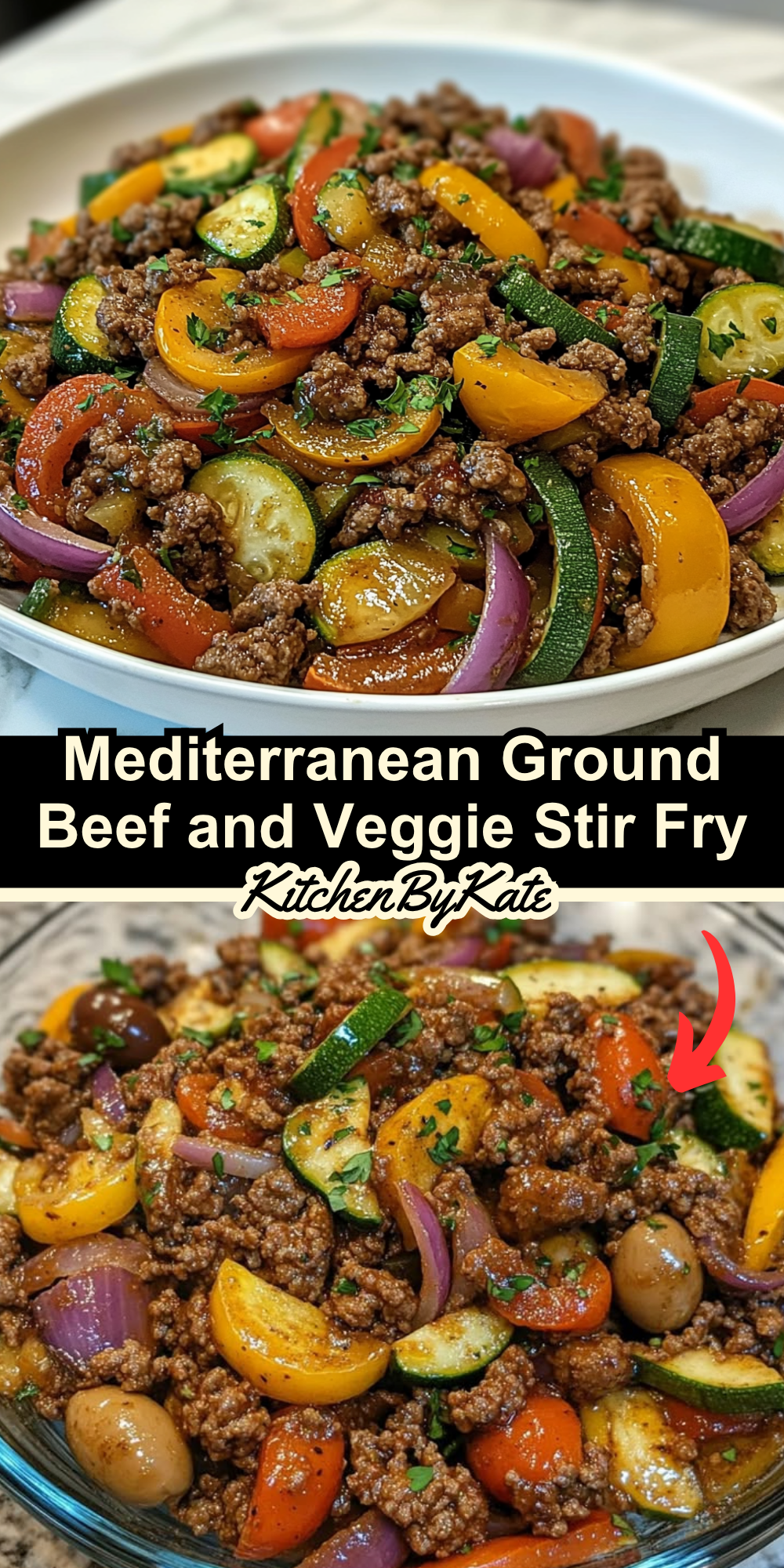 Mediterranean Ground Beef and Veggie Stir Fry Mediterranean Ground Beef and Veggie Stir Fry