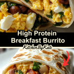 High Protein Breakfast Burrito