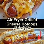 Air Fryer Grilled Cheese Hotdogs