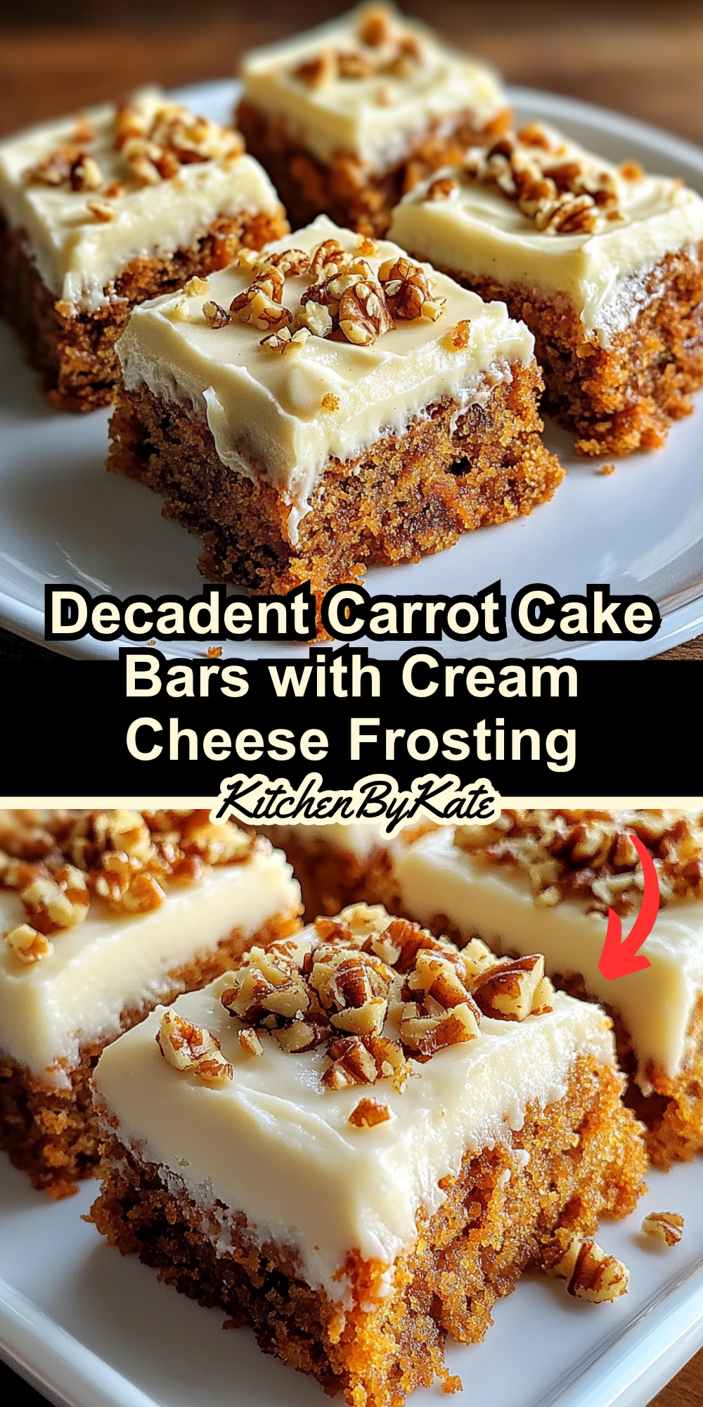 Decadent Carrot Cake Bars with Cream Cheese Frosting Decadent Carrot Cake Bars with Cream Cheese Frosting