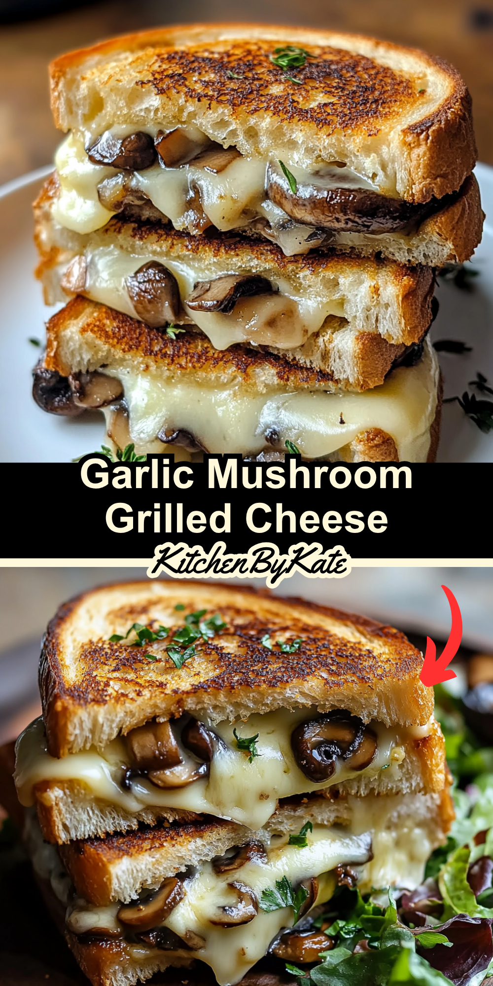 Garlic Mushroom Grilled Cheese Garlic Mushroom Grilled Cheese