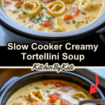 Slow Cooker Creamy Tortellini Soup