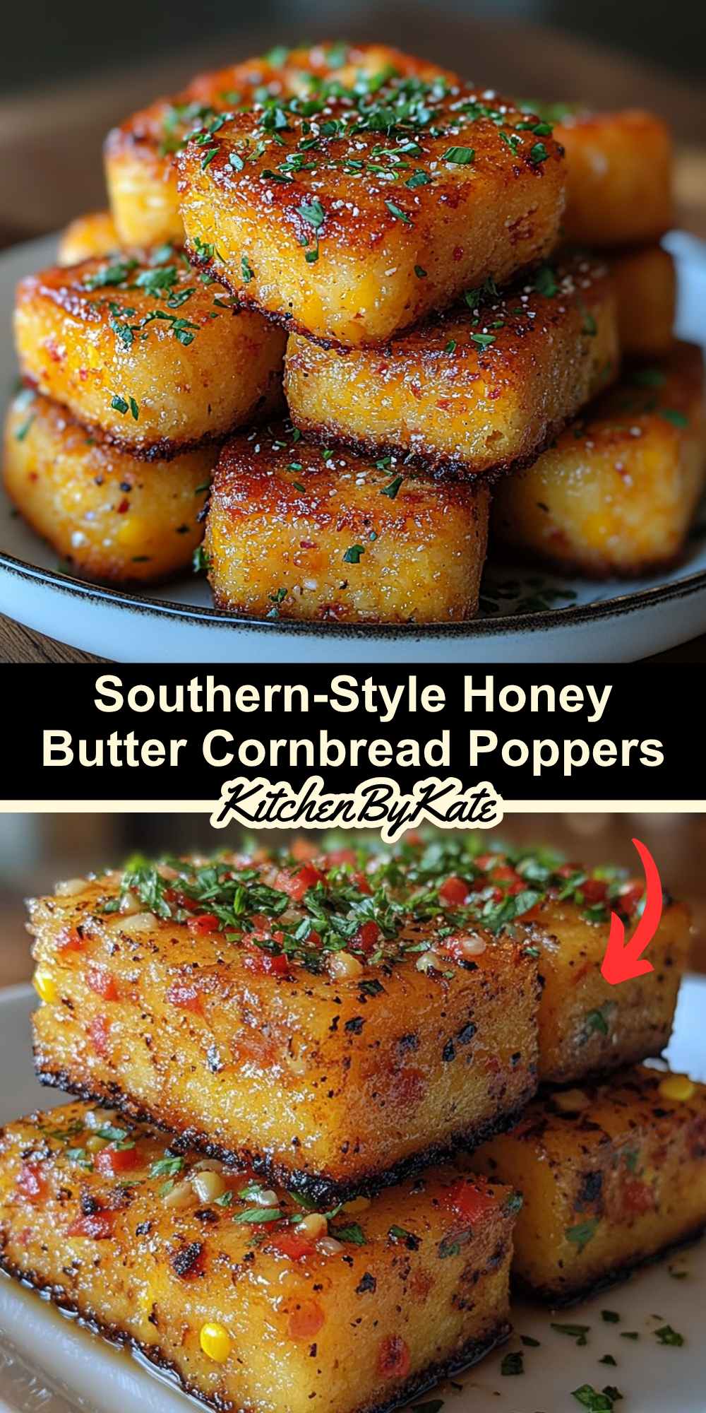 Southern-Style Honey Butter Cornbread Poppers Southern-Style Honey Butter Cornbread Poppers