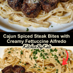 Cajun Spiced Steak Bites with Creamy Fettuccine Alfredo